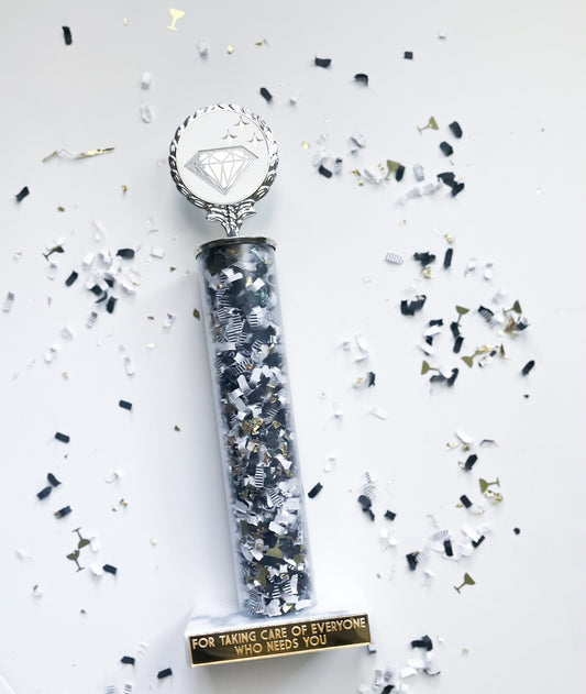 8 inch single column customizable trophy